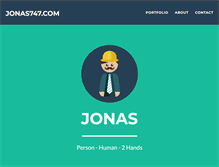 Tablet Screenshot of jonas747.com